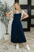 See and be seen Suit Yourself Adjustable Strap Jumpsuit in Navy Womens