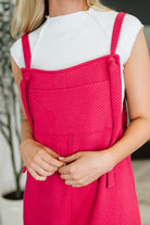 See and be seen Suit Yourself Adjustable Strap Jumpsuit in Pink Womens