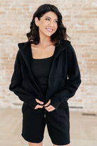 Rae Mode Sun or Shade Zip Up Jacket in Black Ave Shops