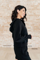 Rae Mode Sun or Shade Zip Up Jacket in Black Ave Shops