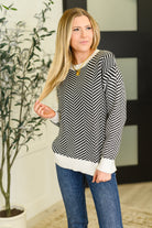 One Eleven North Super Secret Chevron Sweater 2XL Womens