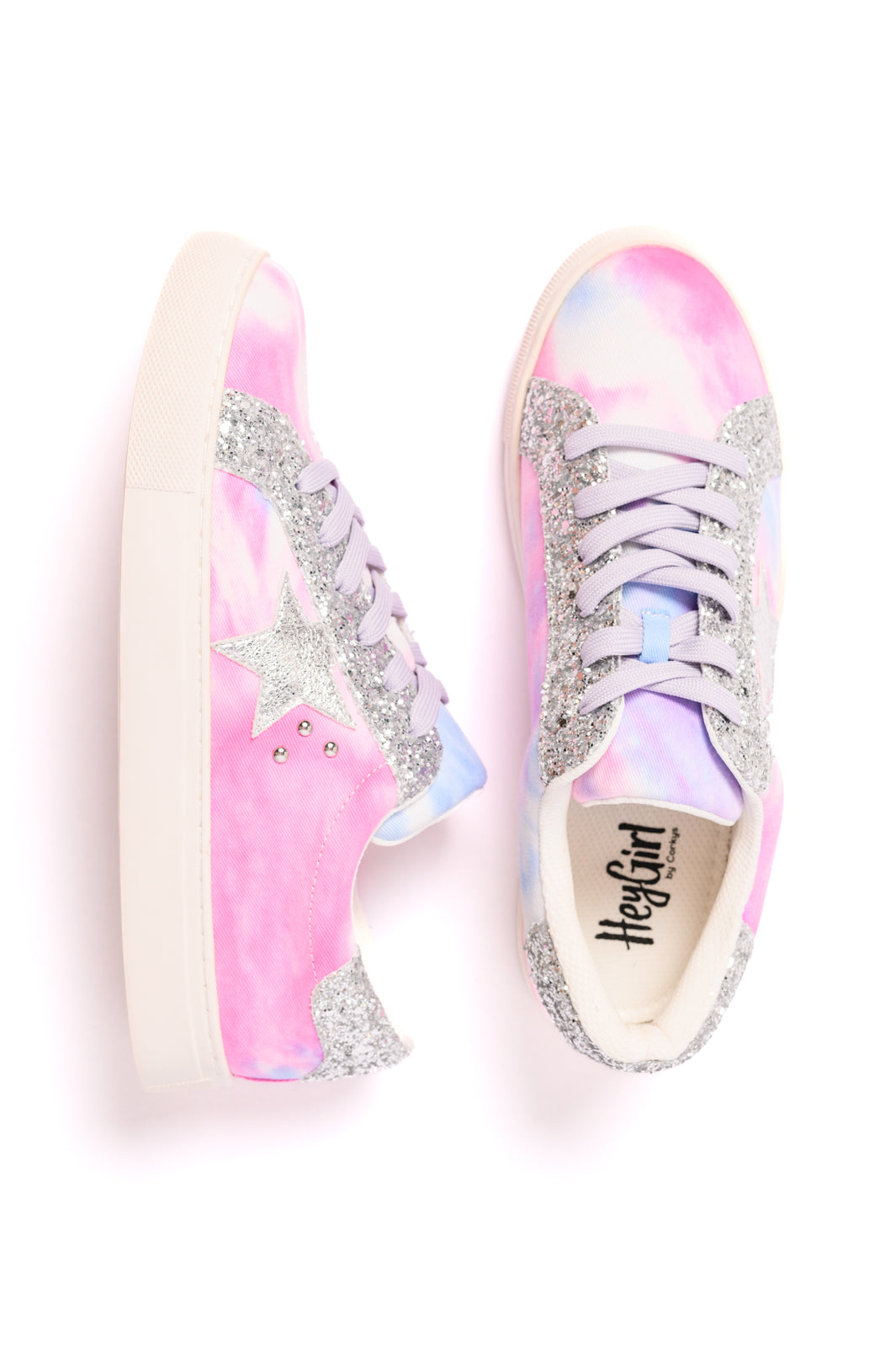 Corkeys Supernova Sneakers in Pastel Tie Dye Ave Shops