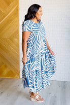 One Eleven North Surf Watch Tiered Midi Dress Dresses
