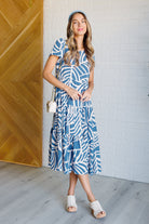One Eleven North Surf Watch Tiered Midi Dress Dresses