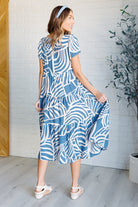 One Eleven North Surf Watch Tiered Midi Dress Dresses