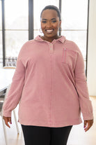 Sew In Love Sweet Crush Collar Pullover in Mauve Ave Shops