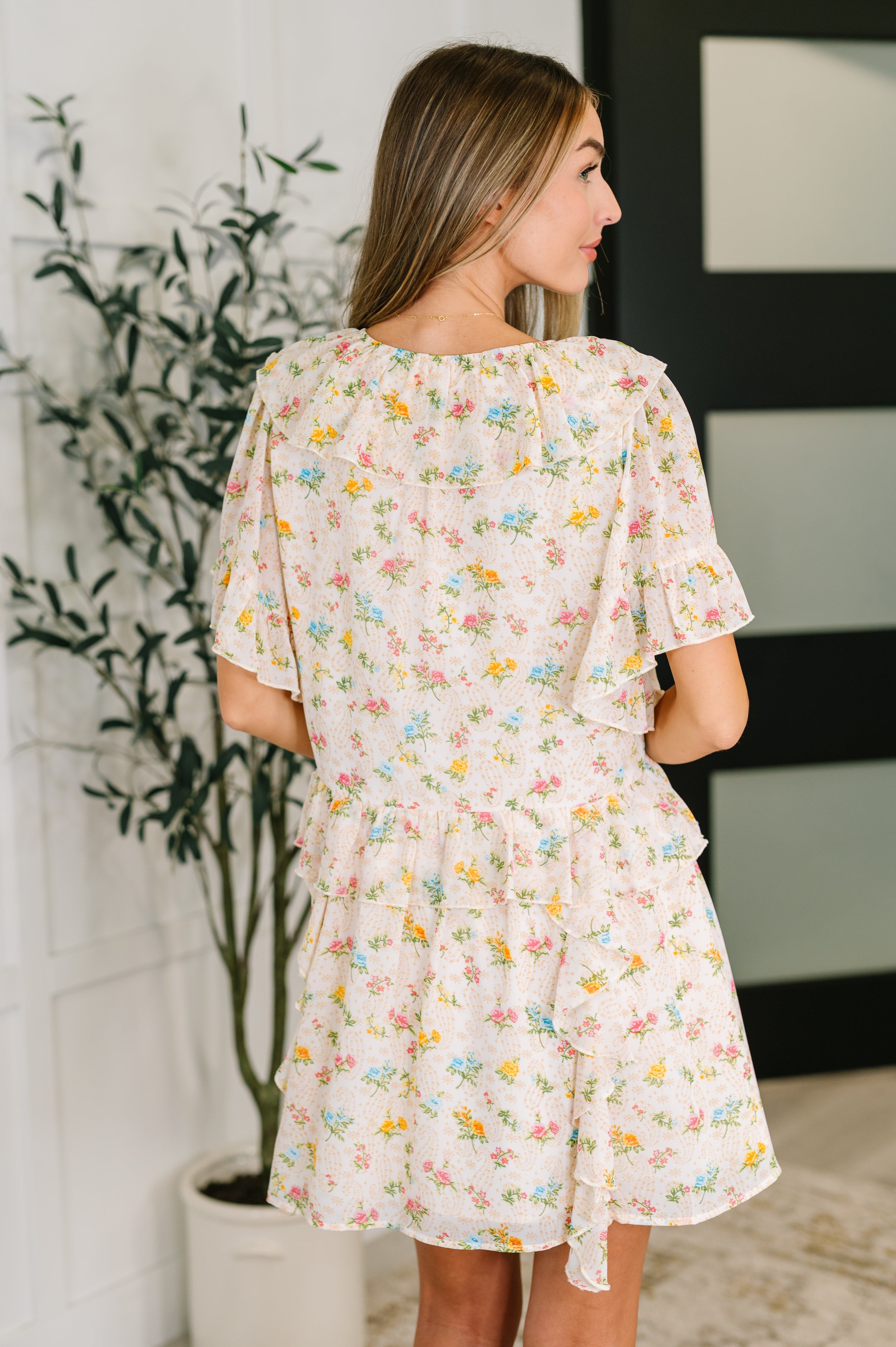 One Eleven North Sweet Escape Boho Floral Dress Womens