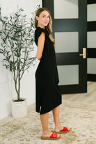 Zenana Sweet Like That Casual Dress in Black Womens