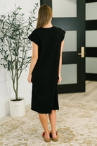 Zenana Sweet Like That Casual Dress in Black Womens