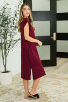 Zenana Sweet Like That Casual Dress in Cabernet Womens
