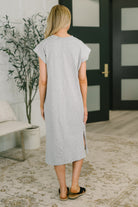 Zenana Sweet Like That Casual Dress in Heather Grey Womens