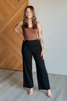 Dear Scarlett Magic Wide Leg Pants in Black Ave Shops