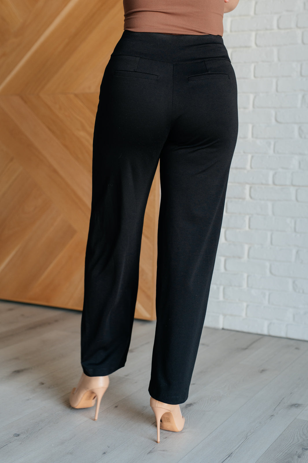 Dear Scarlett Magic Wide Leg Pants in Black Ave Shops