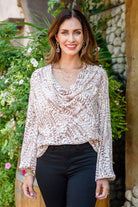 Andree by Unit Take Flight Cowl Neck Top Womens