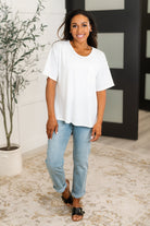 Andree by Unit Take It Easy Slouchy Tee in Ivory Womens