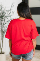 Andree by Unit Take It Easy Slouchy Tee in Red Womens