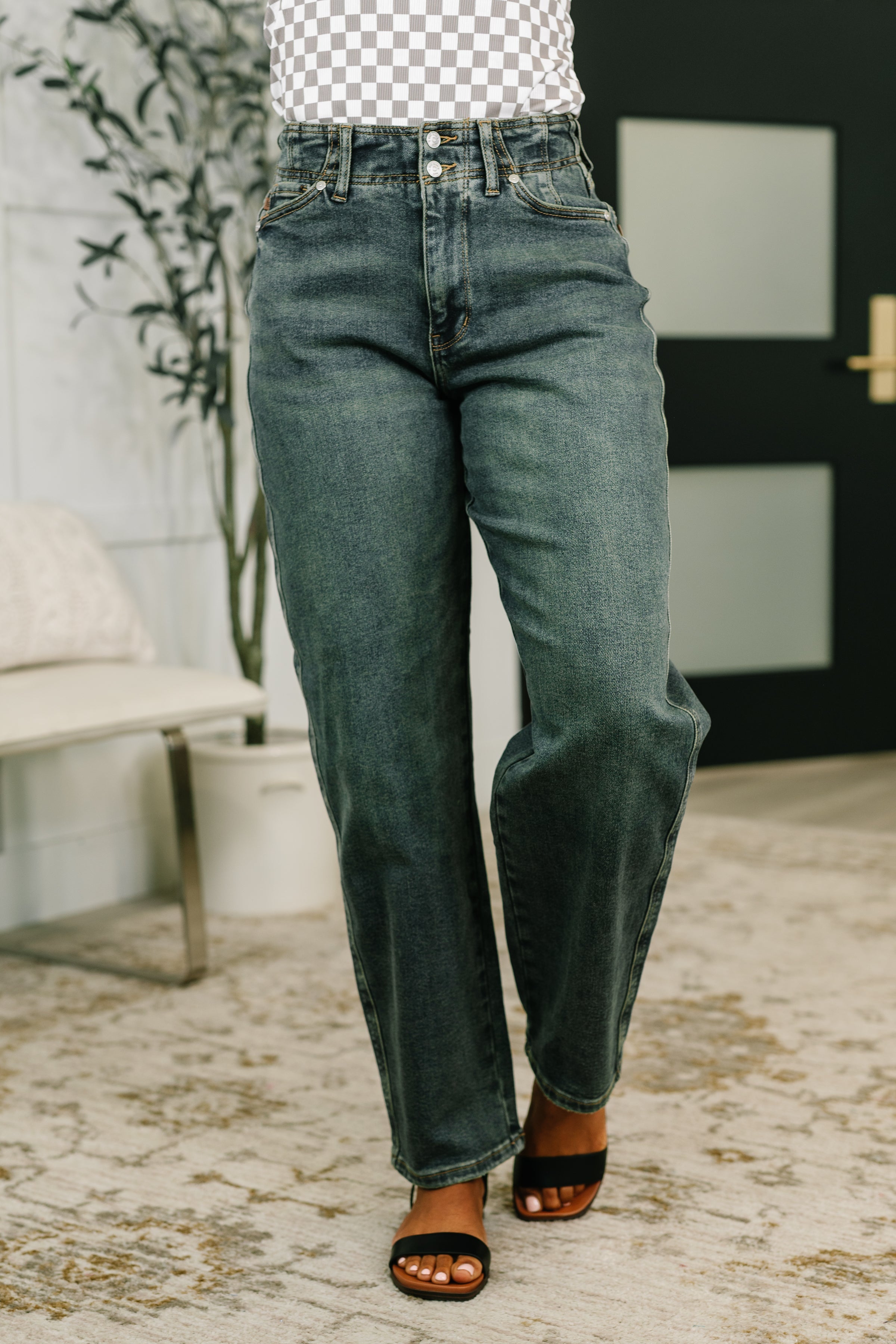Teressa High Waist Marlow Jean with Hollywood Waist Womens