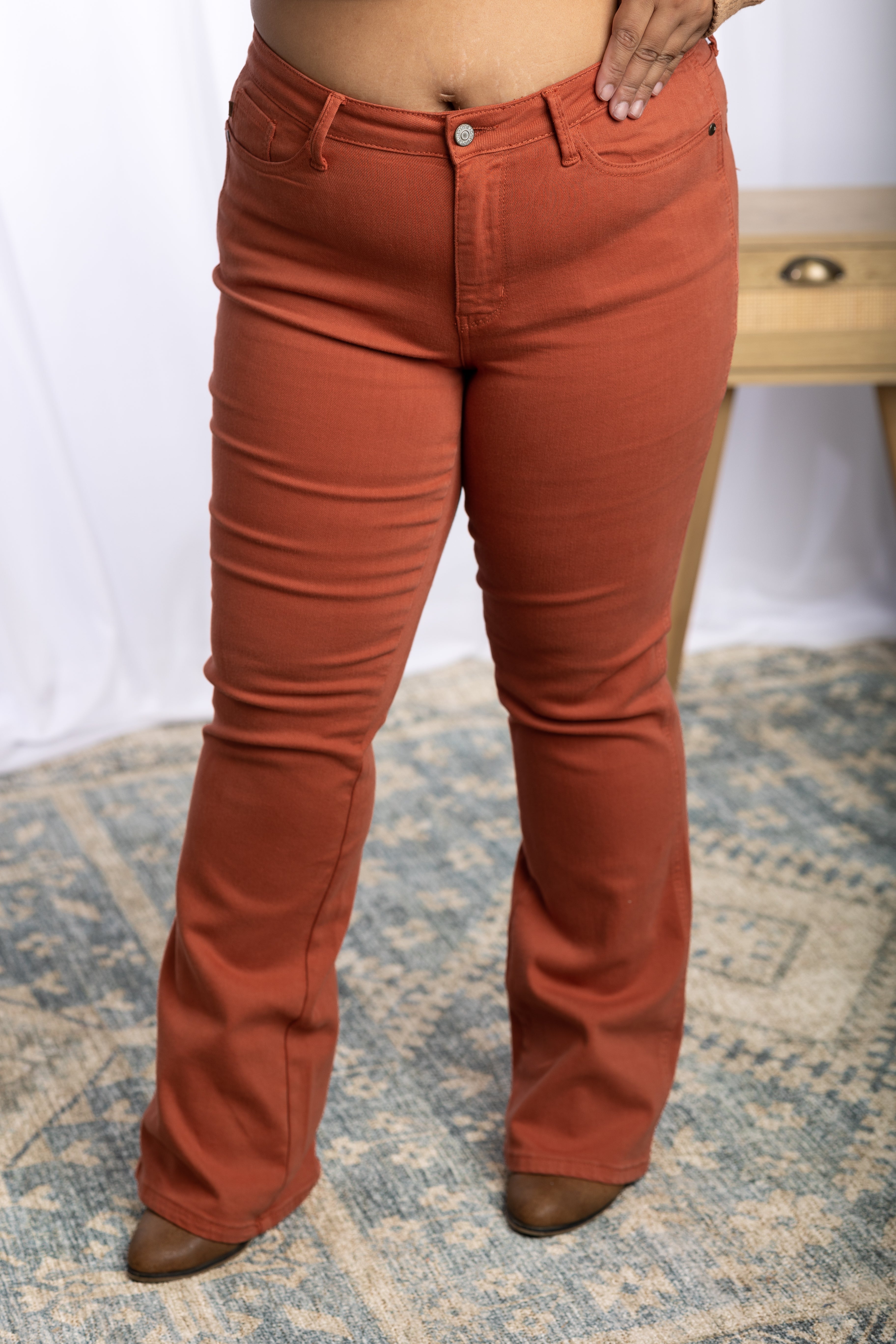 Terracotta Judy Blue Boot Cuts BoutiqueSimplified