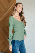 One Eleven North Terrific Texture Scoop Neck Top Shirts & Tops