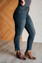 Judy Blue Tessa High Rise Tummy Control Top Step Hem Skinny Jeans Jeans