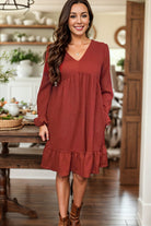 Heimish Cinnamon Thankful For Everything Dress BoutiqueSimplified