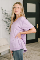 Thanks To You Relaxed Tee in Lilac Womens