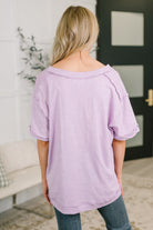 Thanks To You Relaxed Tee in Lilac Womens
