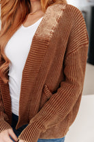 HEYSON That I Can Work With Grandpa Cardigan in Brown Layers