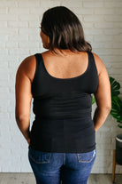 Yelete The Basics Reversible Longline Tank in Black Ave Shops