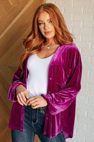 Jodifl The Best Policy Velvet Balloon Sleeve Top Shirts & Tops