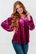 Jodifl The Best Policy Velvet Balloon Sleeve Top Shirts & Tops