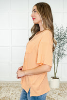 Andree by Unit The Go-To Tee in Apricot Bliss Womens
