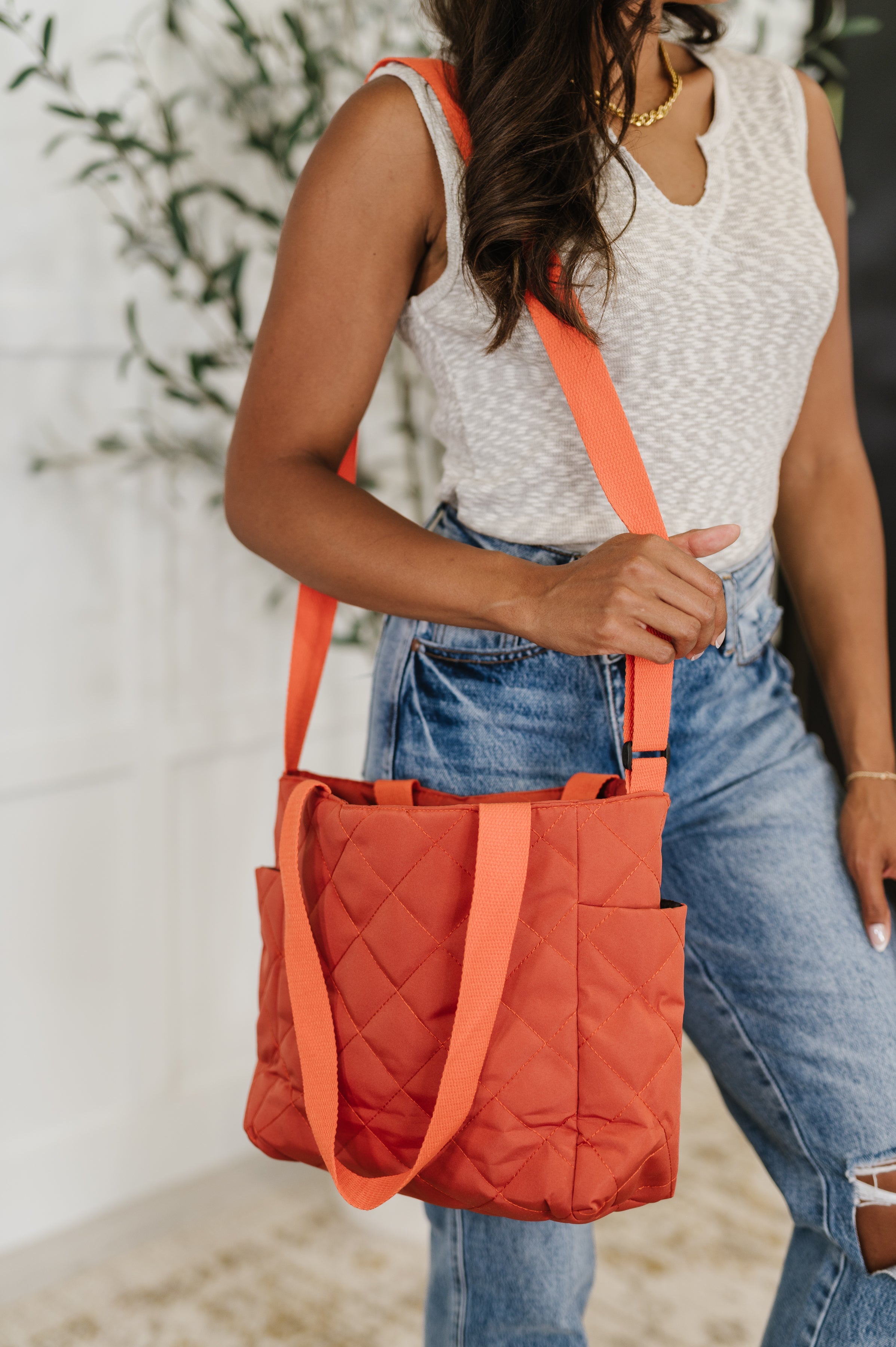 There She Goes Bag in Tomato Womens