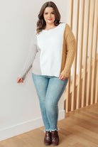 One Eleven North This, That, and the Other Color Block Sweater Tops