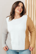 One Eleven North This, That, and the Other Color Block Sweater Tops