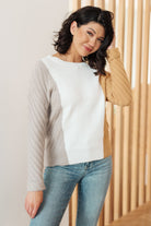 One Eleven North This, That, and the Other Color Block Sweater Tops