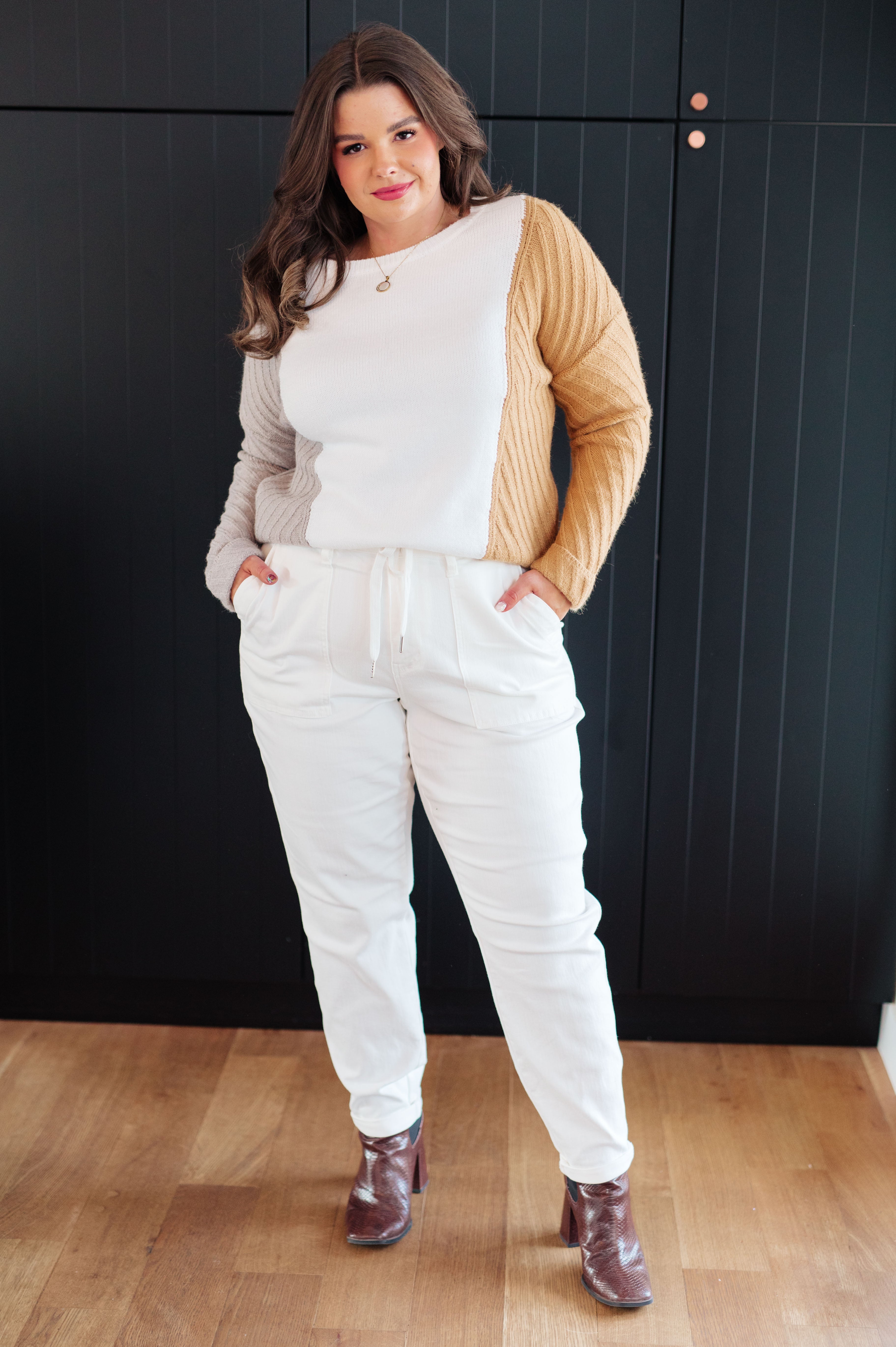 One Eleven North This, That, and the Other Color Block Sweater Tops