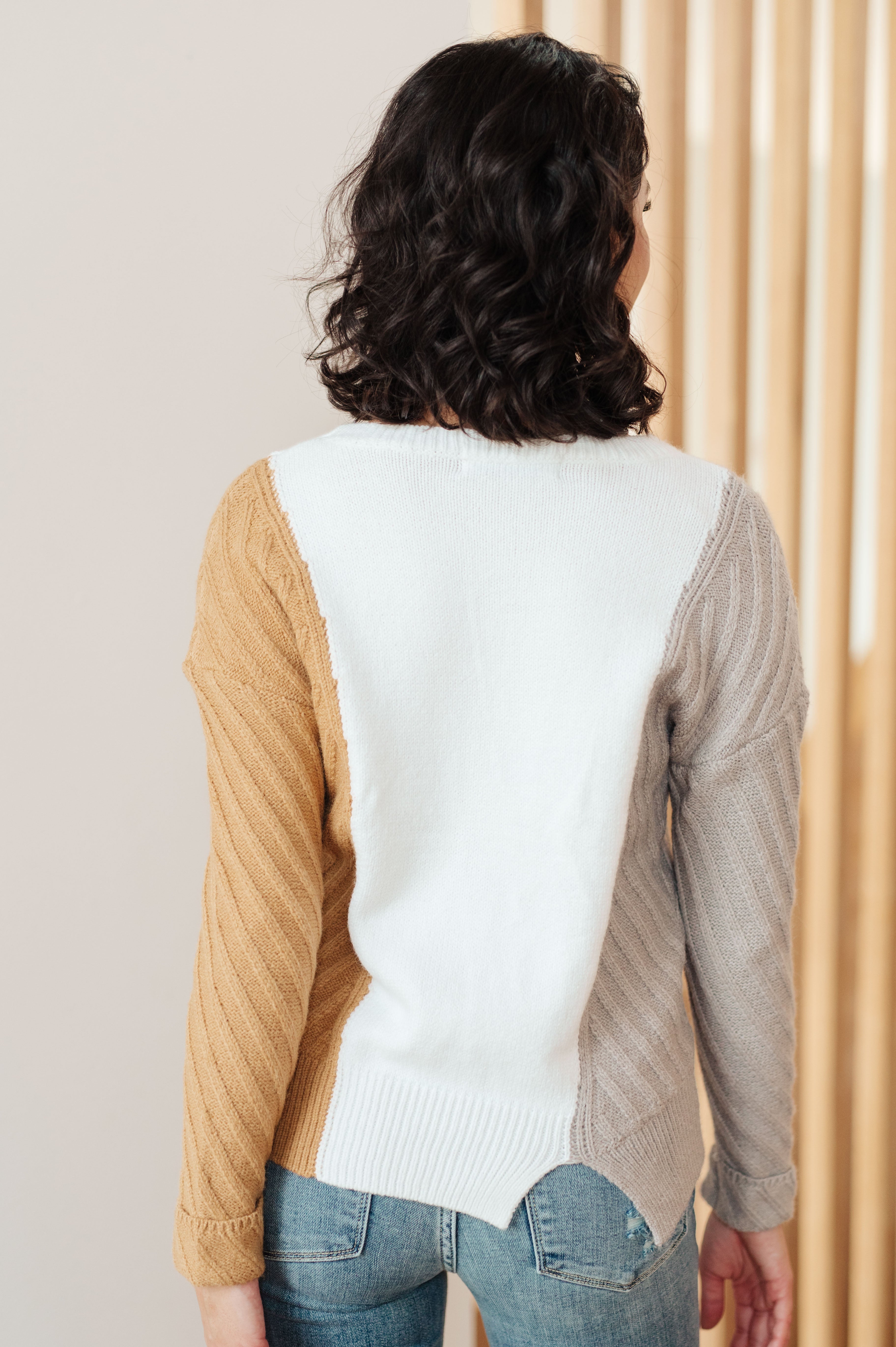 One Eleven North This, That, and the Other Color Block Sweater Tops