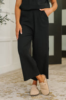 Honey Mark Thyme Culottes in Black Womens