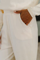 Honey Mark Thyme Culottes in Cream Womens