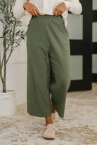 Honey Mark Thyme Culottes in Dusty Pine Womens