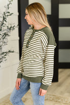 Heimish Timeless Lines Contrast Henley Top Womens