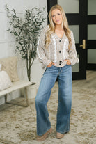 To Feel Good Button Down Cardigan Womens
