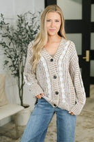 To Feel Good Button Down Cardigan Womens