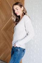 One Eleven North Told You So Ribbed Knit V Neck Sweater Ave Shops