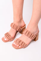 Corkeys Tropic Like it's Hot Heels in Blush Suede Ave Shops