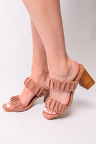 Corkeys Tropic Like it's Hot Heels in Blush Suede Ave Shops