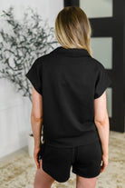 One Eleven North Twenty Four Karat Half Zip Top and Shorts Set Womens