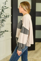 Haptics Two-Tone Take Drop Shoulder Top Womens