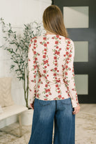 Haptics Under My Impression High Neck Floral Top Womens